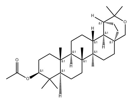 19αH-Lupan-3β-ol, 20,28-epoxy-, acetate (8CI),26803-59-8,结构式