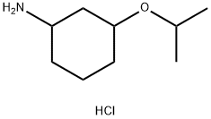 Cyclohexanamine, 3-(1-methylethoxy)-, hydrochloride (1:1) 化学構造式