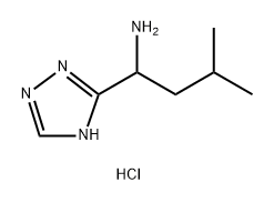 1H-1,2,4-Triazole-5-methanamine, α-(2-methylpropyl)-, hydrochloride (1:1) Structure