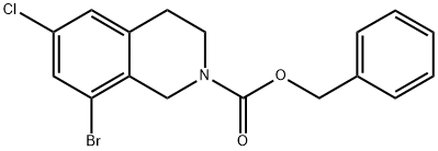 8-溴-6-氯-3,4-二氢异喹啉-2(1H)-羧酸苄酯, 2680664-07-5, 结构式
