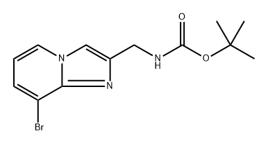 ((8-溴咪唑并[1,2-A]吡啶-2-基)甲基)氨基甲酸叔丁酯,2680707-85-9,结构式