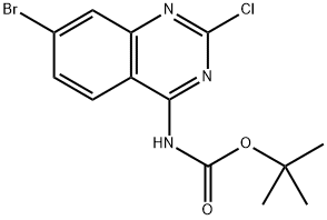 叔丁基(7-溴-2-氯喹唑啉-4-基)氨基甲酸酯,2680752-16-1,结构式