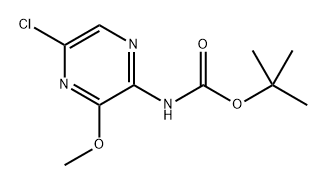 tert-Butyl (5-chloro-3-methoxypyrazin-2-yl)carbamate Structure