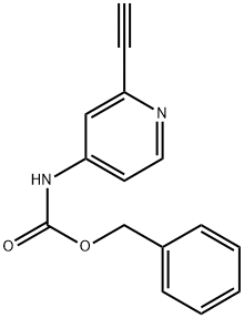 苄基(2-乙炔基吡啶-4-基)氨基甲酸酯,2680790-87-6,结构式