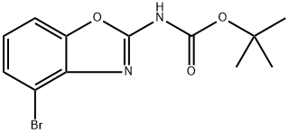 叔丁基(4-溴苯并[D]噁唑-2-基)氨基甲酸酯,2680887-74-3,结构式