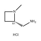 2-Azetidinemethanamine, 1-methyl-, hydrochloride (1:1), (2S)- Structure