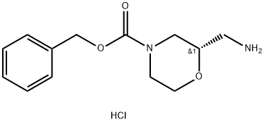 4-Morpholinecarboxylic acid, 2-(aminomethyl)-, phenylmethyl ester, hydrochloride (1:1), (2S)-|(S)-2-(氨基甲基)吗啉-4-羧酸苄酯盐酸盐