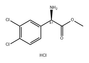 (R)-2-氨基-2-(3,4-二氯苯基)乙酸甲酯盐酸盐, 2682097-42-1, 结构式
