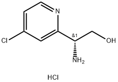 2-Pyridineethanol, β-amino-4-chloro-, hydrochloride (1:2), (βR)- Struktur