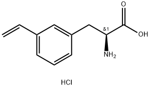 (S)-2-氨基-3-(3-乙烯基苯基)丙酸盐酸盐, 2682097-45-4, 结构式