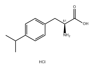 (S)-2-氨基-3-(4-异丙基苯基)丙酸盐酸盐 结构式
