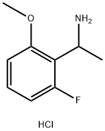 Benzenemethanamine, 2-fluoro-6-methoxy-α-methyl-, hydrochloride (1:1)|1-(2-氟-6-甲氧基苯基)乙胺盐酸盐