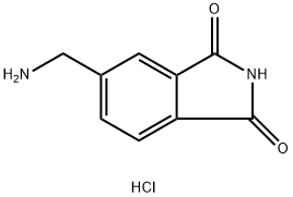 1H-Isoindole-1,3(2H)-dione, 5-(aminomethyl)-, hydrochloride (1:1) Structure