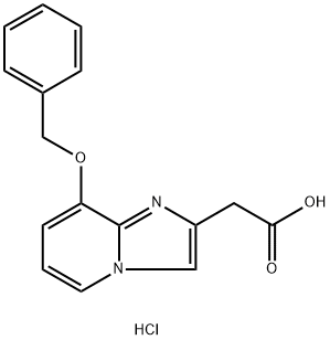 2-(8-(苄氧基)咪唑并[1,2-A]吡啶-2-基)乙酸盐酸盐,2682112-64-5,结构式