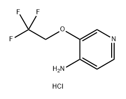 3-(2,2,2-三氟乙氧基)吡啶-4-胺盐酸盐, 2682112-84-9, 结构式