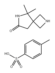 2,6-Diazaspiro[3.4]octan-7-one, 5,5-dimethyl-, compd. with 4-methylbenzenesulfonate (1:1) Struktur