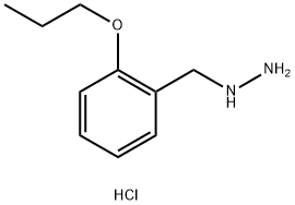 Hydrazine, [(2-propoxyphenyl)methyl]-, hydrochloride (1:1) 化学構造式