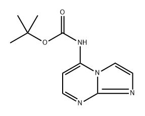 咪唑并[1,2-A]嘧啶-5-基氨基甲酸叔丁酯,2682114-45-8,结构式