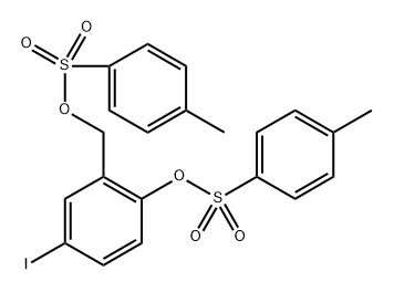 4-碘-2-((对甲苯磺酰氧基)甲基)苯基 4-甲基苯磺酸酯, 2682115-56-4, 结构式