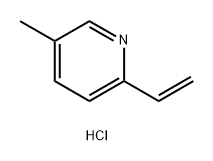 Pyridine, 2-ethenyl-5-methyl-, hydrochloride (1:1) 化学構造式