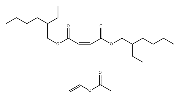 顺丁烯二酸与二(2-乙基己)酯和乙酸乙烯酯的聚合物 结构式