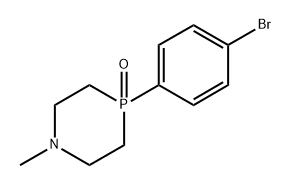 4-(4-Bromophenyl)-1-methyl-1,4-azaphosphinane 4-oxide Struktur