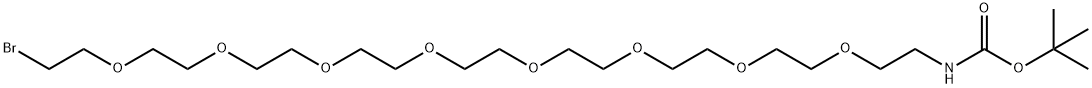 氨基叔丁氧羰基-八聚乙二醇-溴,2688072-12-8,结构式