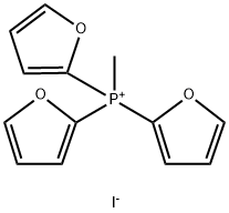 メチルトリス(2-フリル)ホスホニウム·ヨージド 化学構造式