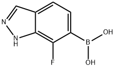 (7-fluoro-1H-indazol-6-yl)boronic acid Structure