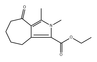 2,3-二甲基-4-氧代-2,4,5,6,7,8-六氢环庚[C]吡咯-1-甲酸乙酯, 2691793-32-3, 结构式