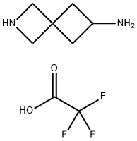 2-Azaspiro[3.3]heptan-6-amine, 2,2,2-trifluoroacetate (1:2) 结构式