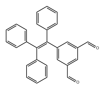 5-(1,2,2-三苯基乙烯基)间苯二甲醛,2694864-53-2,结构式