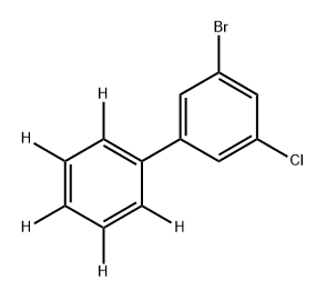 3-溴-5-氯-1,1'-联苯-2',3',4',5',6'-D5 结构式
