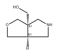 REL-((3AR,6AS)-六氢-1H-呋喃[3,4-C]吡咯-3A-基)甲醇,2696257-99-3,结构式