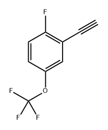 2-ethynyl-1-fluoro-4-(trifluoromethoxy)benzene 结构式