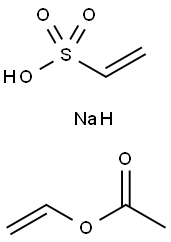 Acetic acid ethenyl ester, polymer with sodium ethenesulfonate Struktur