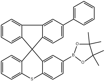 3-苯基-2′-硼酸频哪醇酯-螺[9H-芴-9,9′-[9H]硫杂蒽],2699742-29-3,结构式