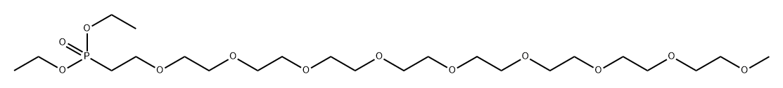 m-PEG9-phosphonic acid ethyl ester Structure