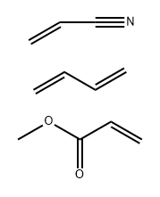 POLYBUTADIENE-GRAFT-POLY(METHYL ACRYLATE-CO-ACRYLONITRILE) Structure