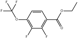 Ethyl 2,3-difluoro-4-(trifluoromethoxy)benzoate 结构式