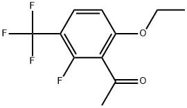 1-(6-ethoxy-2-fluoro-3-(trifluoromethyl)phenyl)ethanone Structure