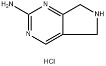 5H-Pyrrolo[3,4-d]pyrimidin-2-amine, 6,7-dihydro-, hydrochloride (1:1) 化学構造式