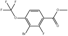 Methyl 3-bromo-2-fluoro-4-(trifluoromethoxy)benzoate Structure