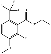 2-(2-Fluoro-3-methoxy-6-(trifluoromethyl)phenyl)-4,4,5,5-tetramethyl-1,3,2-dioxaborolane Structure