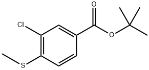tert-butyl 3-chloro-4-(methylthio)benzoate Structure