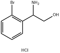 Benzeneethanol, β-amino-2-bromo-, hydrochloride (1:1) Structure