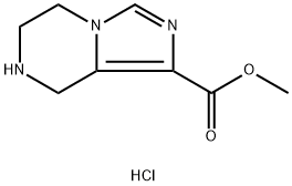 Imidazo[1,5-a]pyrazine-1-carboxylic acid, 5,6,7,8-tetrahydro-, methyl ester, hydrochloride (1:2),2702751-73-1,结构式