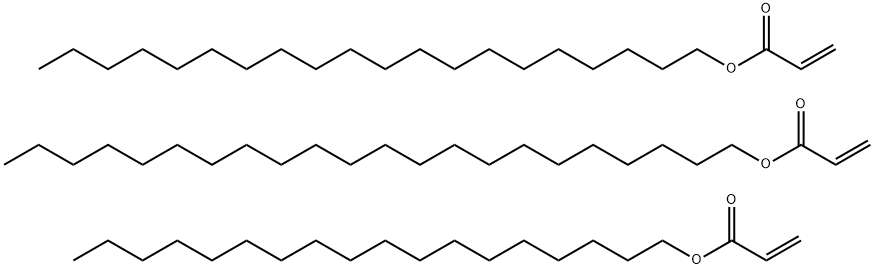 2-丙烯酸二十二烷基酯与2-丙烯酸二十烷基酯和2-丙烯酸十八烷基酯的聚合物 聚长链烷烃丙烯酸酯, 27029-57-8, 结构式