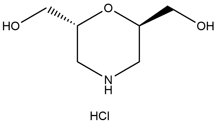 (2S,6R)-2,6-Morpholinedimethanol HCl Structure