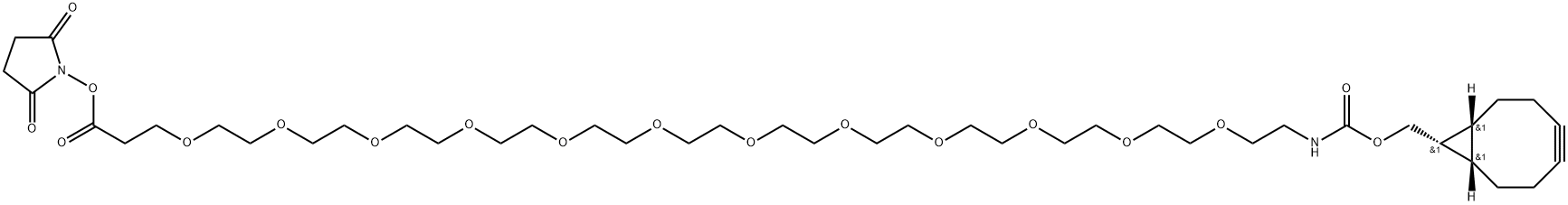 endo-BCN-PEG12-NHS ester Structure